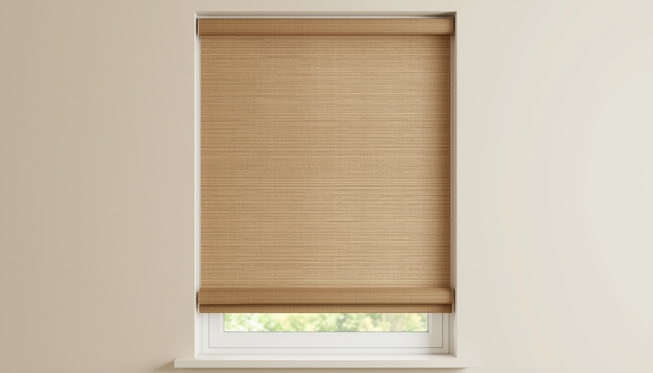 Rollenjalousie in Naturfarben